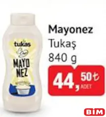 TUKAŞ MAYONEZ 840 G